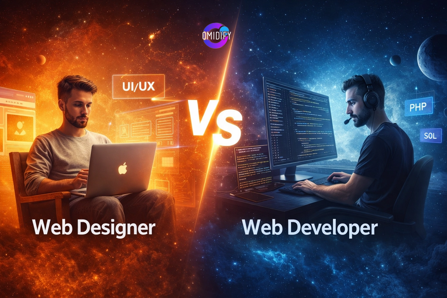 تفاوت Web Designer و Web Developer